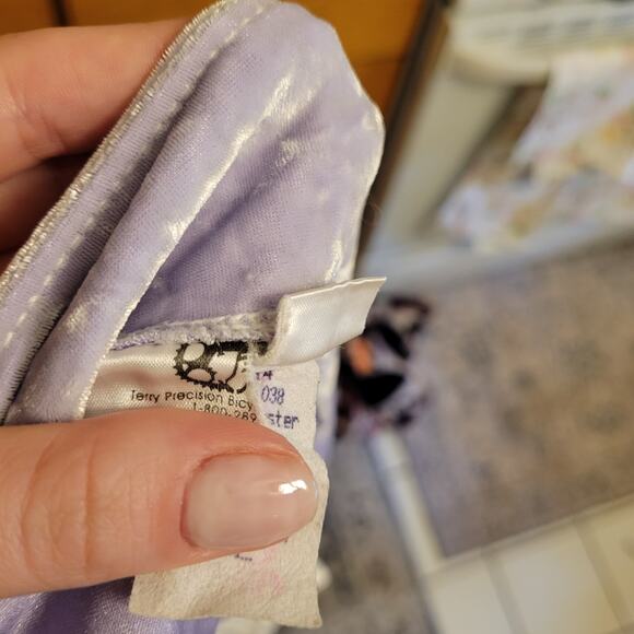 Terry Precision Purple Velvet Reflective Cycling Jersey Women’s M Long Sleeve - Picture 9 of 9